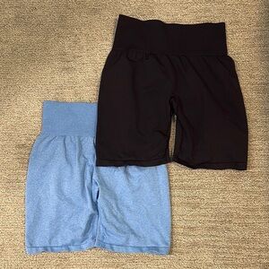Athletic Black and Blue Shorts for Active Comfort